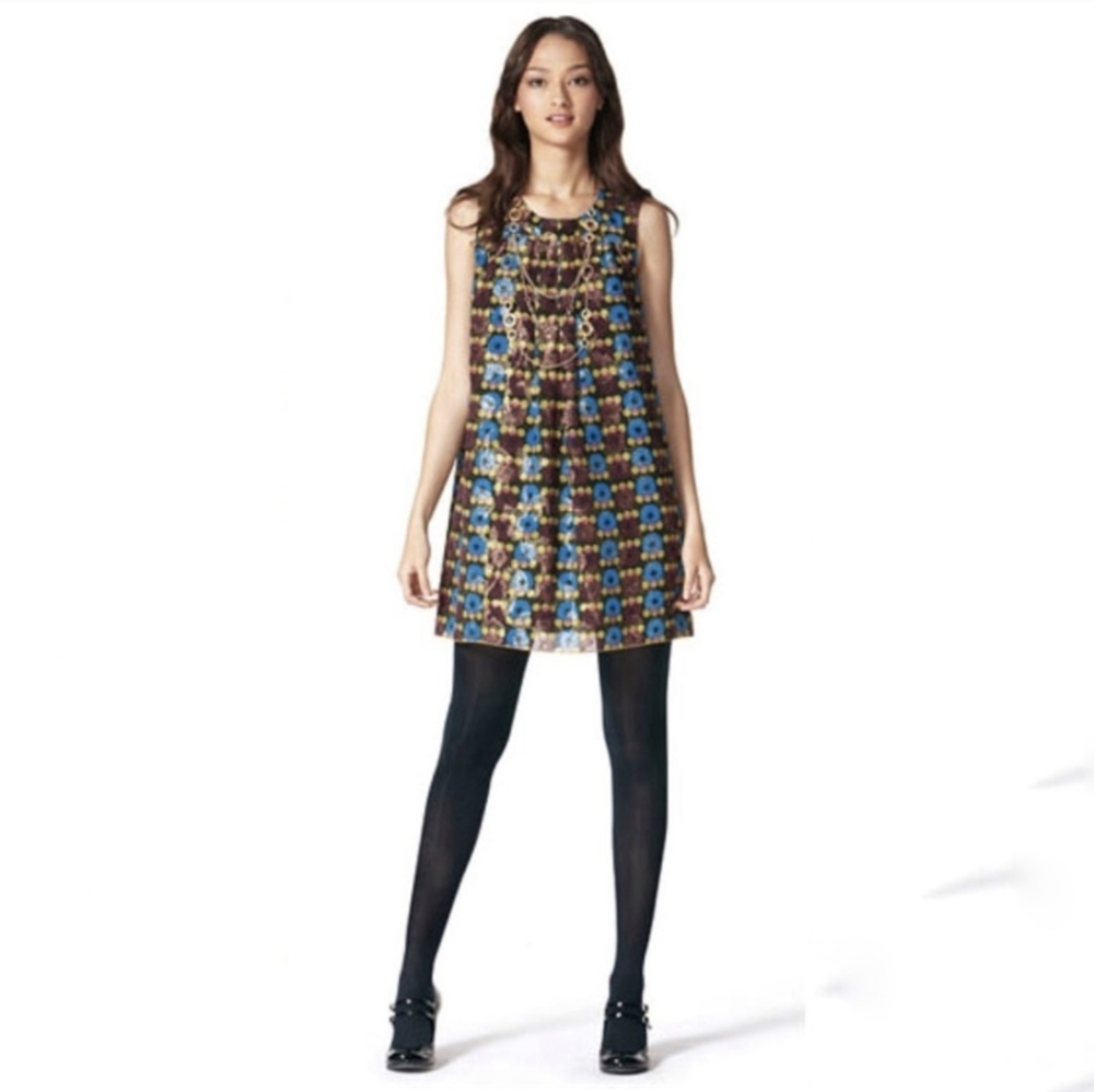 Anna Sui sleeveless metallic dress 20th Anniversary Collection - Picture 4 of 12